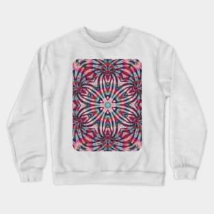 Psychedelic Kaleidoscopic Multi-Color Mandala Number 8 Crewneck Sweatshirt